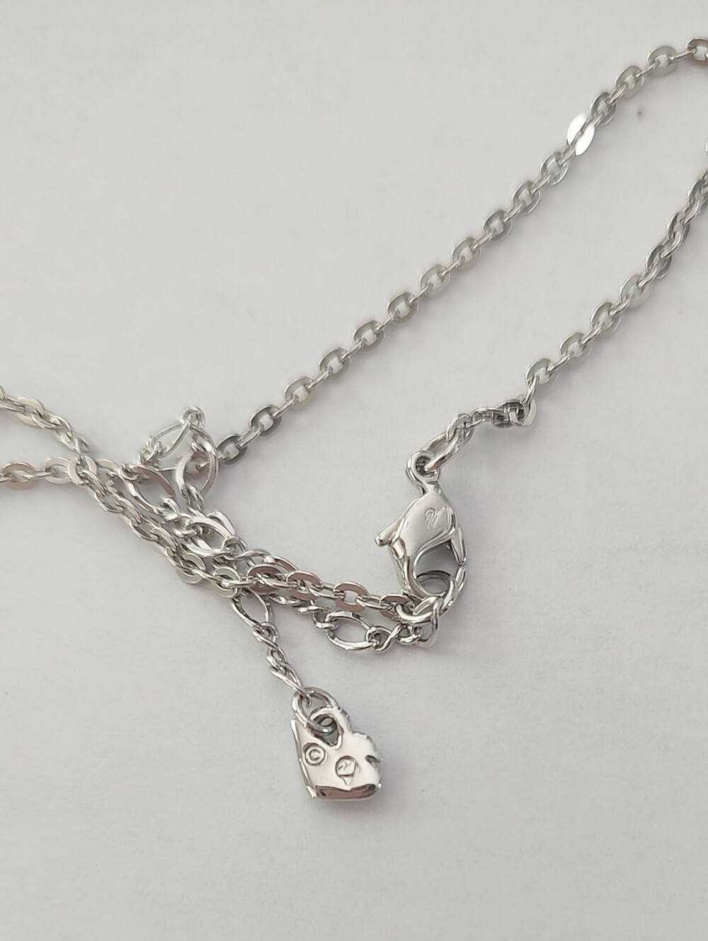Swarovski Heart Lock & Key Necklace - Picture 4 of 7